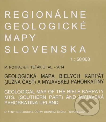 Geologická mapa Bielych Karpát (južná časť) a Myjavskej pahorkatiny