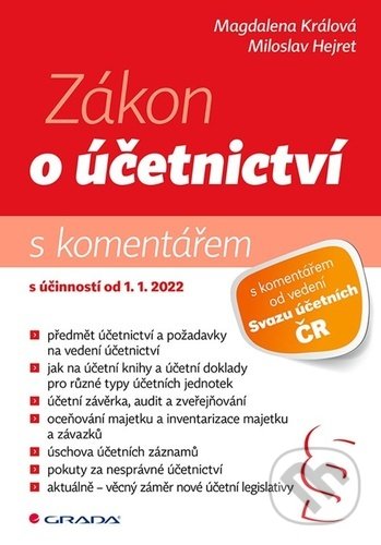 Zákon o účetnictví 2022 s komentářem